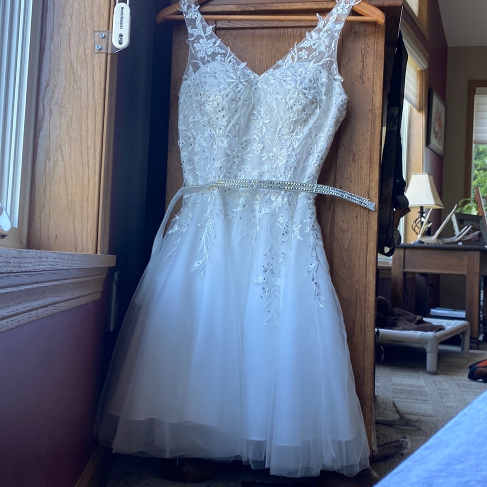 White sparkling dress